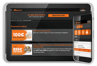 come appare il sito mobile di 888sport