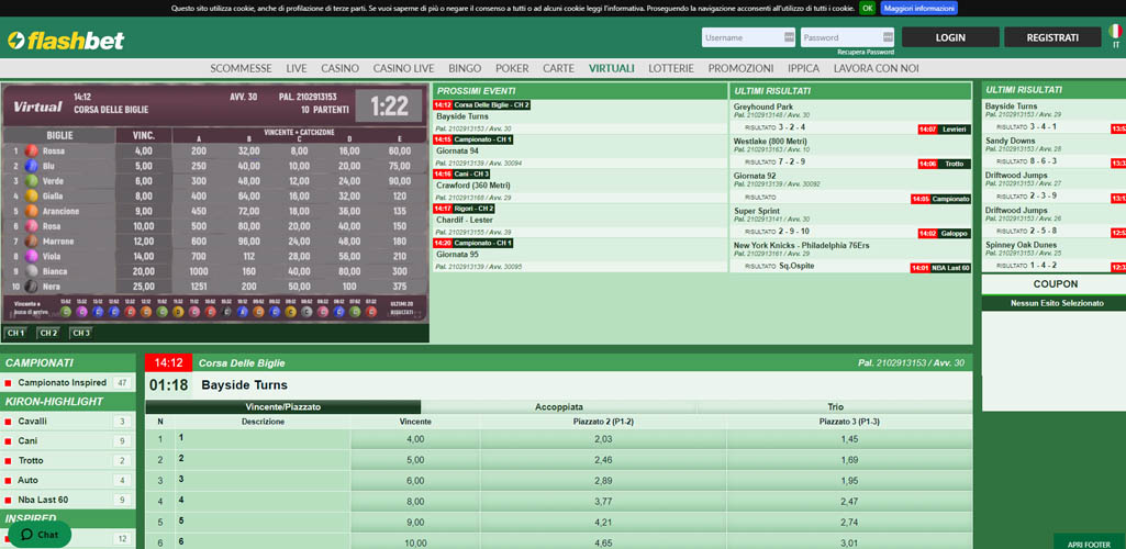 Gli sport virtuali di Flashbet