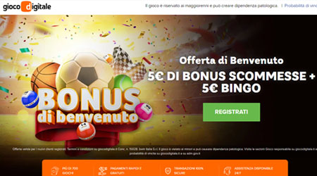 Gioco Digitale scommesse online