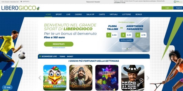 Liberogioco scommesse sportive