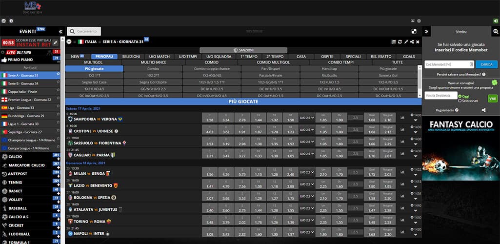 Mediabet scommesse sportive