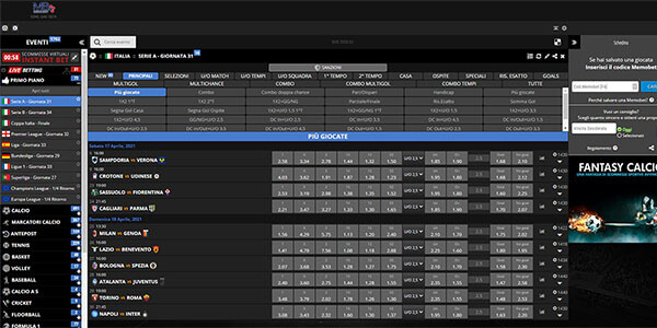 Mediabet scommesse sportive