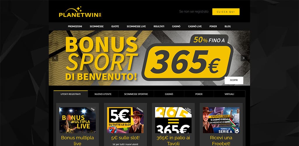 Tutte le promozioni di Planetwin365