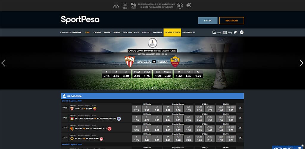 SportPesa scommesse