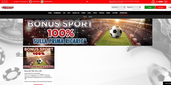 YouBet scommesse sportive